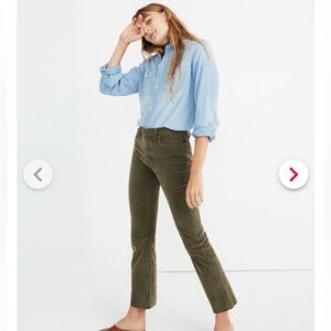 Madewell Cali Demi-Boot Jeans in Corduroy: Button-Front Edition Size 24
